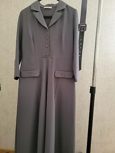 Baş geyimləri: Zərif dizayna malik uzun don - Rəng: tünd boz/qrafit - Stil: klassik — 1