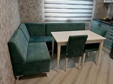 metbex mebelı: Mətbəx üçün, Açılmayan, Dördbucaq masa, 2 stul — 4