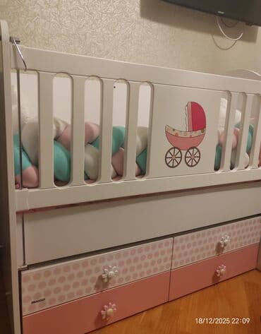 iki qız şəkilləri: Qız üçün, Dördbucaq, Beşik, Dəst ilə, Matrassız, Yellənmə mexanizmsiz — 2