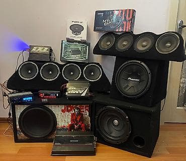 Avtomobil audio sistemi – tam komplekt Tərkib: - Subwooferlər