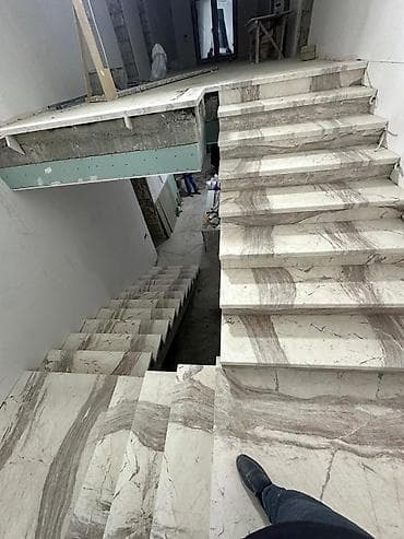 Qızdırıcı və isidicilər: Mərmər pilləkən örtüyü və mərmər plitələr - Material: təbii mərmər — 1