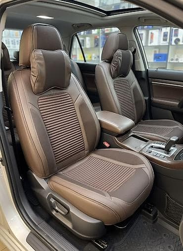 avto cexol satisi: Universal avtomobil oturacaq üzlükləri və boyun yastıqları dəsti - — 5