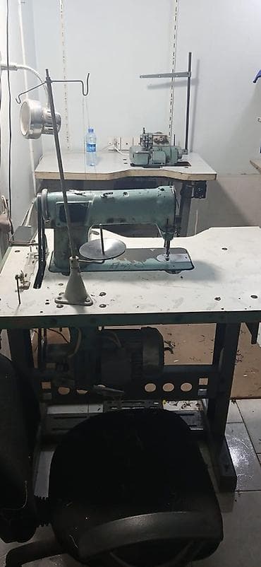 Tikiş maşınları: Sənaye tikiş avadanlıqları dəsti - 1 ədəd düz tikiş sənaye maşını – — 1
