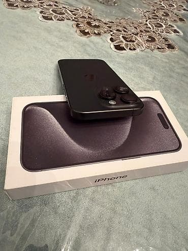 iphone 6 plus ekran: IPhone 15 Pro Max, 256 GB, Qara, Simsiz şarj, Face ID, Sənədlərlə — 7