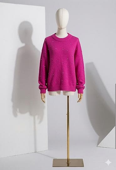 ağ şalvar: Qadın sviterləri kolleksiyası - Açıqlama: Qış mövsümü üçün rahat və — 3