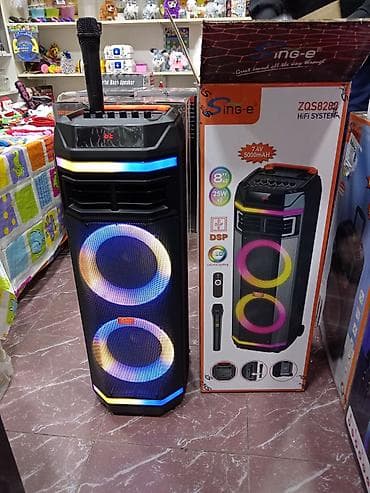 2 blutuz Mikrafonlu karaoke kalonka Super səs effekti Güclü zaryatka