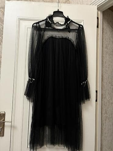 Личные вещи: Qara tül paltar - Model: yüngül, axıcı tül qatlarından hazırlanmış — 2