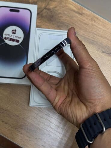 iphone 8 plus islenmis: IPhone 14 Pro, 128 GB, Deep Purple, Zəmanət, Kredit, Barmaq izi — 5