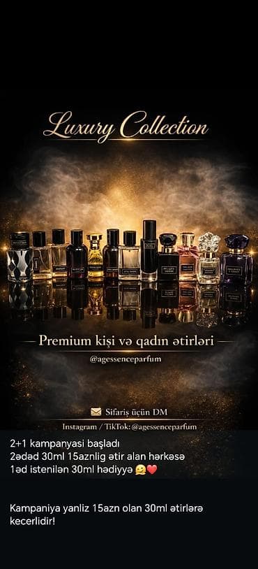 ev etirleri: *🔥 ƏTİR SATIŞI - MAYA QİYMƏTİNƏ 🔥* Qalıcı, super qoxulu ətirlər! - — 7