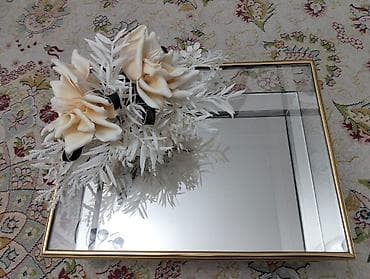 sandık: Güzgülü dekorativ qutu – güllü kompozisiya ilə - Material: tamamilə — 4