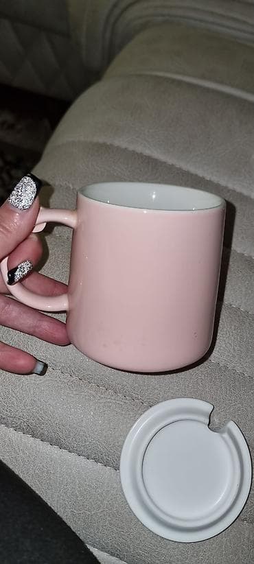 uşaqlar üçün maşın: Panda dizaynlı keramika fincan + qapaq - Material: keramika - Rəng — 4