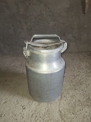 Quruducular: Alüminium süd bidonu - Material: qalın divarlı alüminium - Qapaq — 2