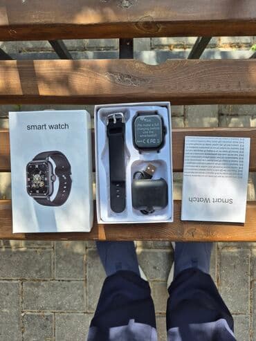 şire çeken: Yeni, Smart saat, Smart, Sensor ekran, rəng - Qara — 2