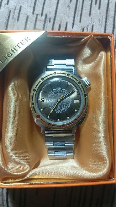 Смарт браслеты: Наручные часы, Vostok, цвет - Золотой — 4