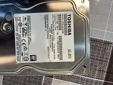 Накопители SSD: Внутренний Жёсткий диск (HDD) Toshiba, 1 ТБ, 3.5" — 1