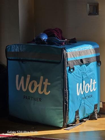 Kuryer çantaları: Wolt Partner termo çatdırılma çantası - Korpus: suya davamlı, möhkəm — 4