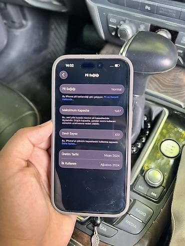 processor core i7: IPhone 15 Pro, 128 GB, Natural Titanium, Simsiz şarj, Face ID — 6