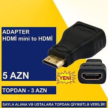 soyducu mini: HDMİ Adapterlər SAYLA ALANA VƏ USTALARA TOPDAN QİYMƏTLƏ VERİLİR! ⭐HDMİ — 4