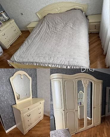 Yataq dəsti satılır 300₼. Matrası var.Ünvan 9 cu mkr. 0004. Fatimə99 — 1