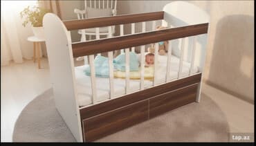 Oğlan və qız üçün, İşlənmiş, Dördbucaq, Beşik, Dəst ilə, Matras ilə, Yellənmə mexanizm ilə