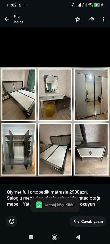 Qiymət full ortopedik matrasla 2900azn. Saloglu mebelden ideal — 1