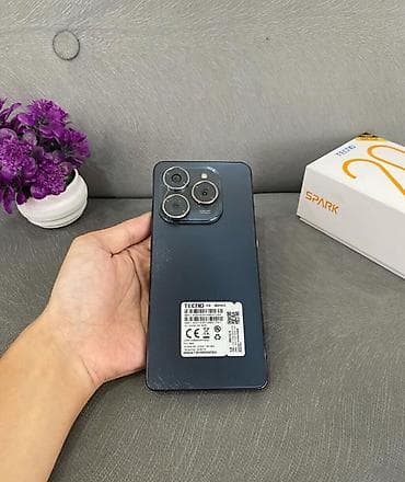 Tecno Spark 20 Pro, 256 GB, rəng - Boz, Barmaq izi