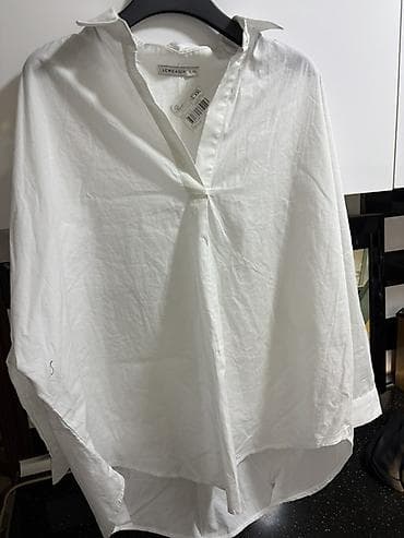 sade makyaj: LCW Casual qadın köynəyi - Rəng: ağ - Ölçü: XL–XXL (etiketdə — 5