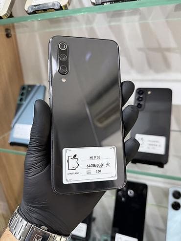 apple 5 s: Xiaomi Mi 9 SE, 64 GB, rəng - Qara, 
 İki sim kartlı — 1