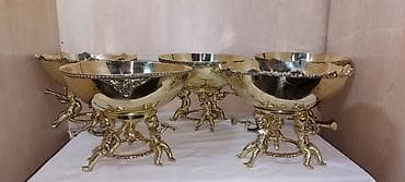 guzgu samdan: Bürünc dekorativ meyvə/qəlyanaltı qabları – barokko üslubunda — 1