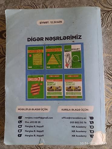 Məhsul: “Sınaq İmtahanları – English” hazırlıq kitabı Müəllif: Nərgiz — 2