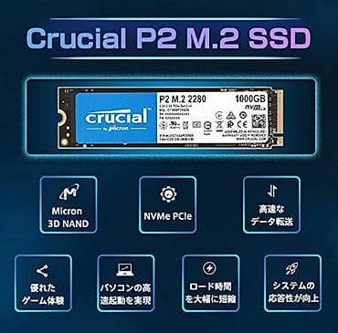 ipad 2: Crucial P2 M.2 2280 NVMe SSD – 1000GB - Model: CT1000P2SSD8 (Crucial — 3