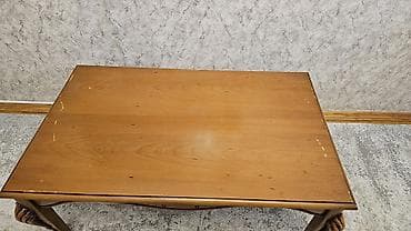 stol masa: Klassik üslubda ağac kofe/jurnal masası - Material: tam ağac (təbii — 2