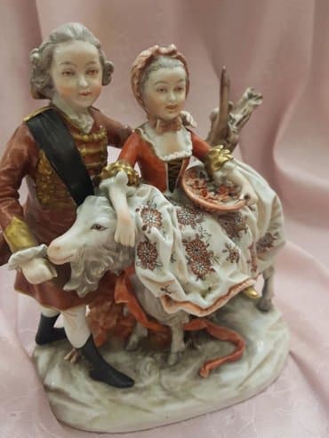 şuşa qalası maketi: Qədimi GDR statuetka Unterweissbach 1950 ill Старинная статуэтка ГДР — 3