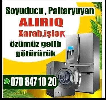 Xarab və ya işlək məişət texnikasının qəbulu xidməti. - Soyuducu və