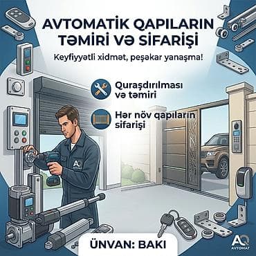 palıd qapı: Avtomatik qapıların təmiri və sifarişi – Bakı Xidmətlər: - Avtomatik — 1