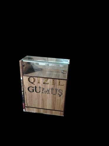 вешалки для магазина: Zərgərlik vitrin dəsti - Ön hissəsində “Qızıl Gümüş” yazılı vitrinin — 1