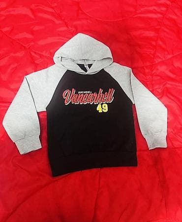 Uşaq üçün kapüşonlu svitşot - Model: Vancarhell 49 yazılı - Rəng