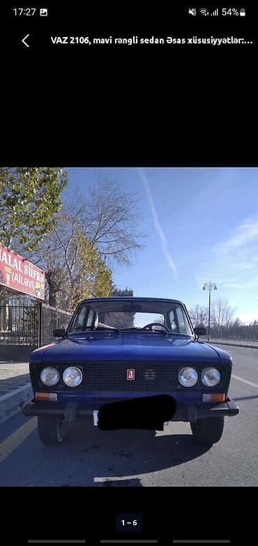 1994 bmw 320: VAZ 2106, mavi rəngli sedan Xüsusiyyətlər: - Kuzov: sedan, mavi rəng — 1