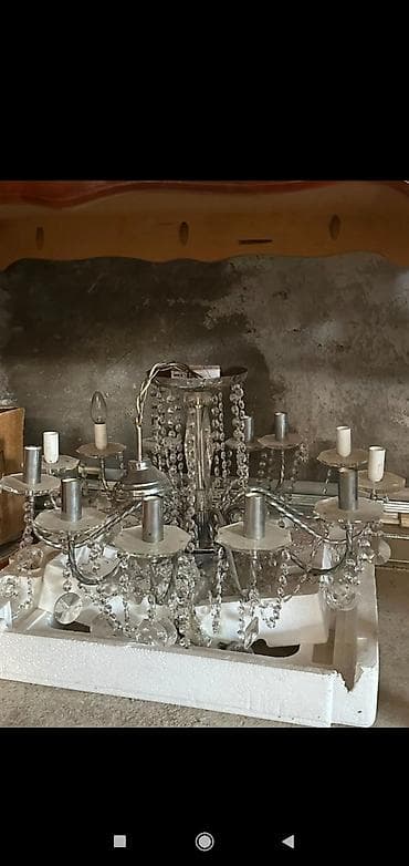 şam qəlibi: Çılçıraq, 10 və daha çox lampa, Metal — 2