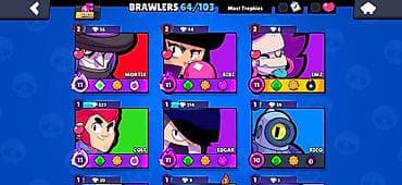 Şəxsi əşyalar: Brawl Stars hesabı - Kuboklar: 22,677 (ən yüksək 22,680), Trophy Road — 3
