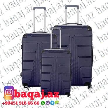 чемоданы: 90azn. 130azn. 170azn ✓Camadan satisi.Catdirilma ve temir.Magaza gece — 1