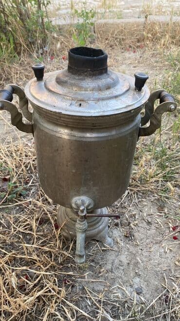 samovar satılır: İşlənmiş Od Samovar, 5 l, Pulsuz çatdırılma — 5
