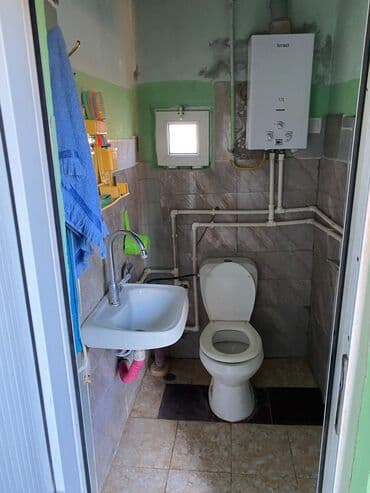 yeni emlak sahil qesebesi: 2 otaqlı həyət evi – tam yaşayışlı - Daxili plan: bir geniş otaq — 5