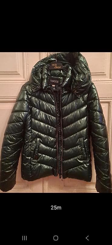 aşbaz geyimi: - Qadın qış gödəkçəsi, “VOGUE” etiketli - Rəng: tünd yaşıl, metalik — 2