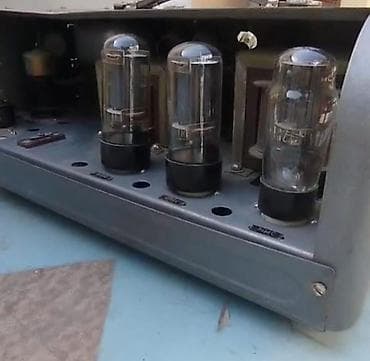 səs aparatı: Sovet istehsalı lampalı gücləndirici/ölçü bloku - Metal korpuslu — 4