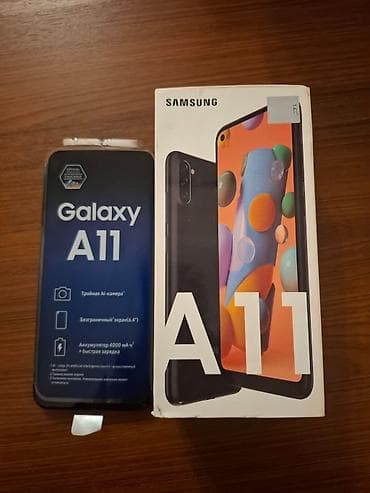 iphone se 2 ikinci el: Samsung Galaxy A11, 32 GB, rəng - Qara, Qırıq — 8
