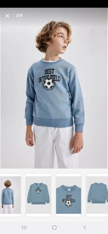 uşaqlar üçün trusik və mayka dəstləri: Futbolka, Oğlan üçün, 10 - 12 yaş, Defacto — 4