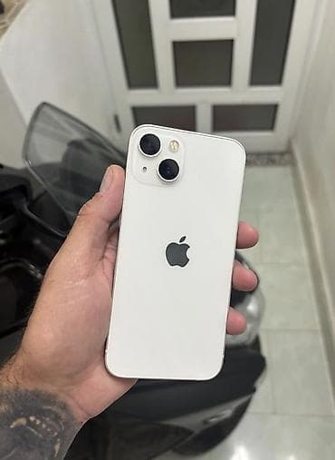redmı not 13: IPhone 13, 128 GB, Ağ, Zəmanət, Simsiz şarj, Face ID — 1