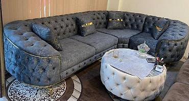 krep parca: Künc divan, Yeni, Açılmayan, Bazasız, Vеlur parça, Pulsuz çatdırılma — 1