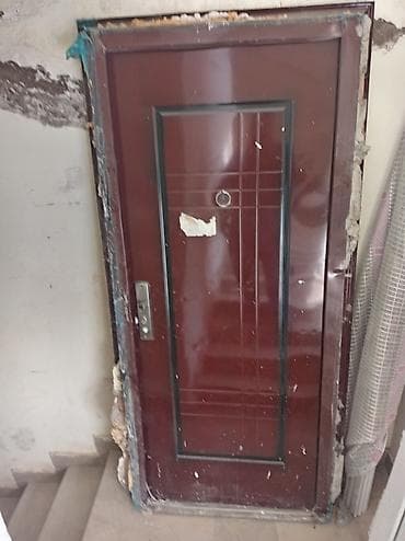 qapi darvaza: Metall giriş qapısı - Material: polad/metal konstruksiya - Rəng: tünd — 2